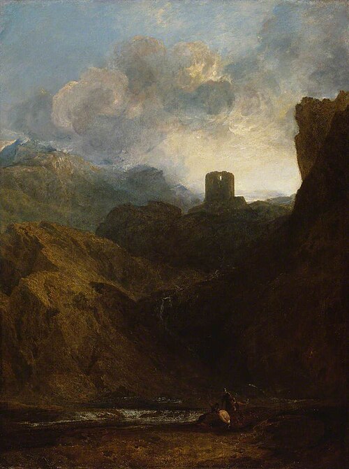 Dolbadern Castle, 1800, J. M. W. Turner