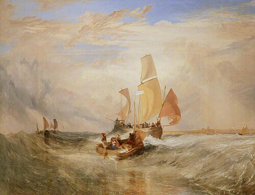 'Now for the Painter' (Rope) – Passengers Going on Board, 1827, J. M. W. Turner