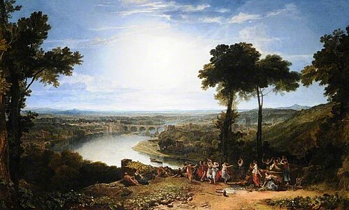 The Festival of the Opening of the Vintage at Mâcon, France, 1803, J. M. W. Turner