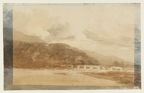Abergavenny Bridge 1798, 1798, J. M. W. Turner