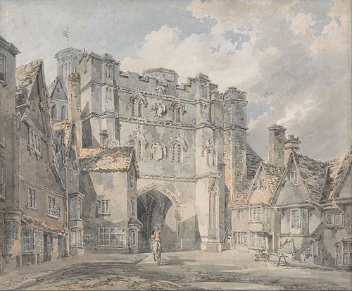 Canterbury: Christ Church Gate, 1793, J. M. W. Turner