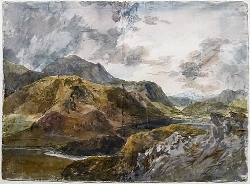 Snowdon and Dinas Emrys from above Beddgelert, , J. M. W. Turner