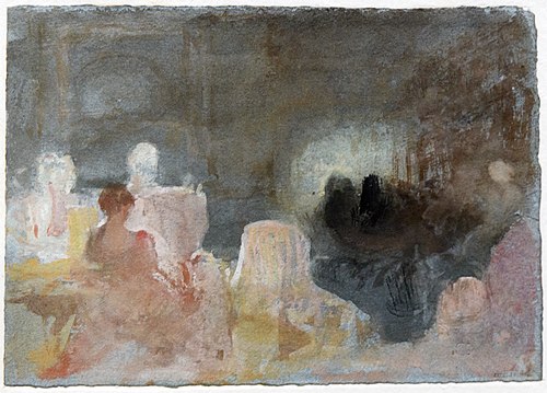 Fire-Light and Lamp-Light, 1827, J. M. W. Turner