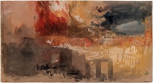 The Burning of Rome, , J. M. W. Turner
