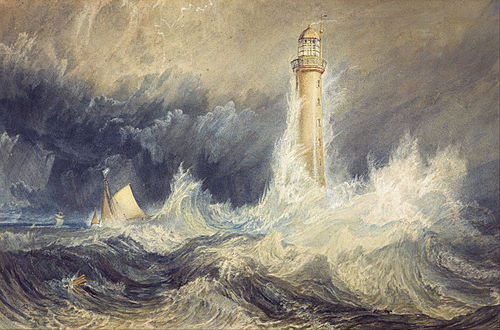 Bell Rock Lighthouse, 1819, J. M. W. Turner