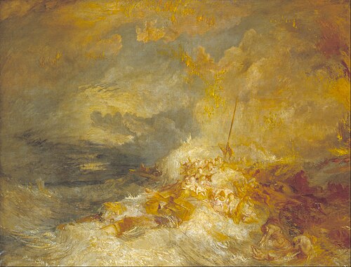 Désastre en mer, 1835, Joseph Mallord William Turner