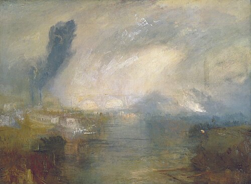 The Thames above Waterloo Bridge, 1830, Joseph Mallord William Turner