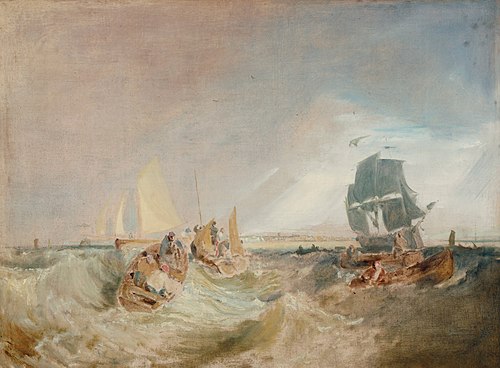Shipping at the Mouth of the Thames, 1806, Joseph Mallord William Turner