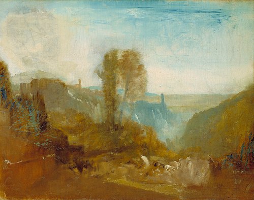 Tivoli, the Cascatelle, 1827, Joseph Mallord William Turner