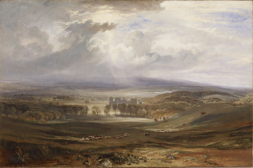 Raby Castle, the Seat of the Earl of Darlington, 1817, J. M. W. Turner