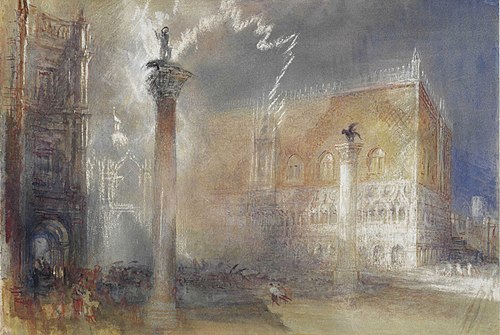The Piazzetta, Venice, 1835, J. M. W. Turner