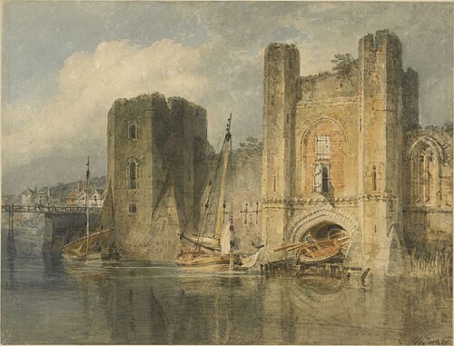 Newport Castle, 1796, J. M. W. Turner
