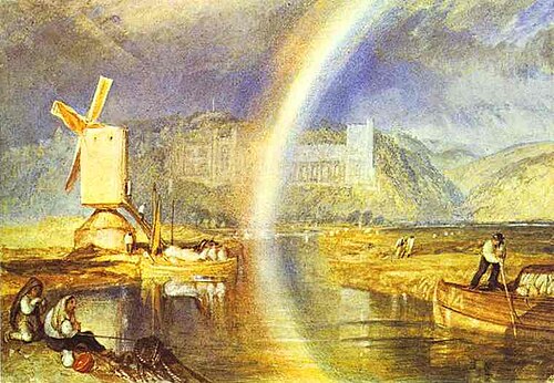 Arundel Castle, with Rainbow, 1824, J. M. W. Turner