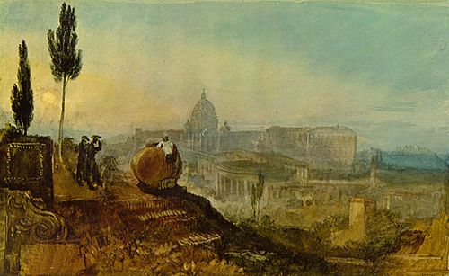 German: Die Peterskirche von Süden her, 1819, J. M. W. Turner