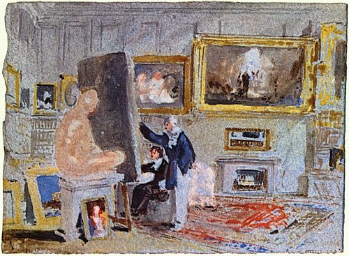 Painter at the easel, 1837, J. M. W. Turner