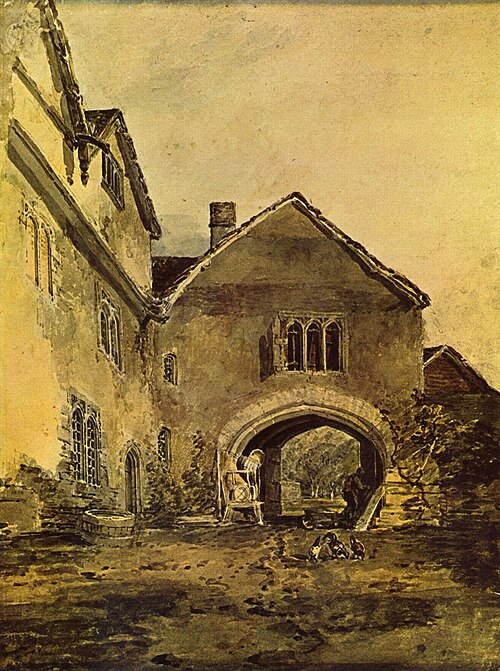 L'Entrée d'un manoir, 1798, J. M. W. Turner