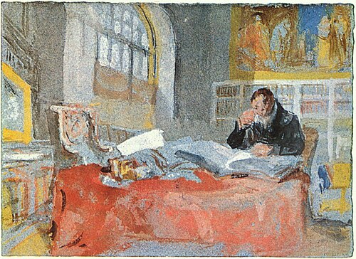 Turner in his studio, 1837, J. M. W. Turner