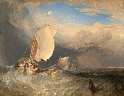 Fishing Boats with Hucksters Bargaining for Fish, 1837, J. M. W. Turner
