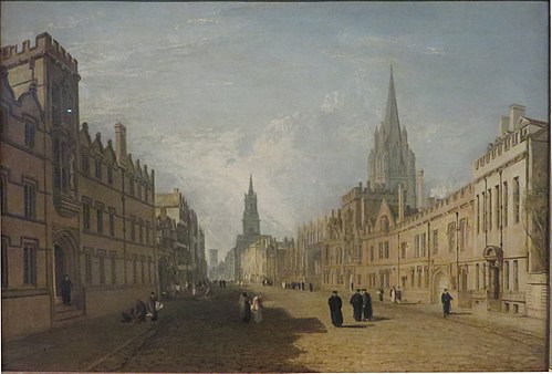 High Street, Oxford, 1810, J. M. W. Turner