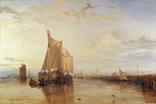Dort, or Dordrecht: The Dort packet-boat from Rotterdam becalmed, 1818, J. M. W. Turner
