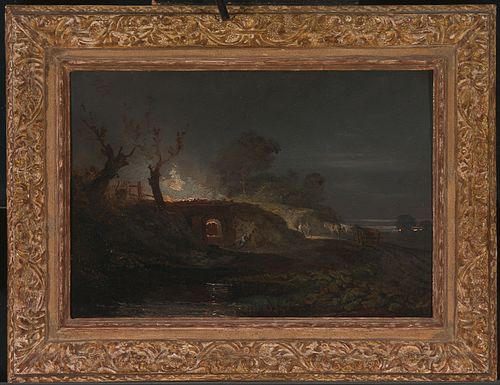 A Limekiln, Possibly at Briton Ferry in South Wales, 1797, J. M. W. Turner