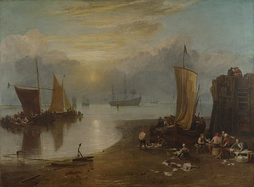 Sun Rising through Vapour, 1806, J. M. W. Turner