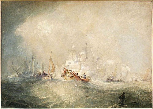 copy of Prince of Orange Landing at Torbay, 1831, Joseph Mallord William Turner