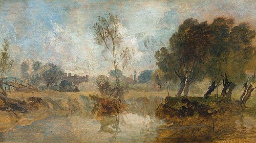 Eton, from the River, 1807, J. M. W. Turner