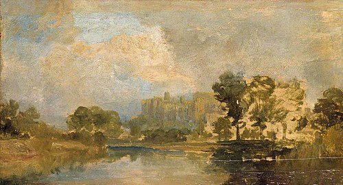 Windsor Castle from the River, 1807, J. M. W. Turner