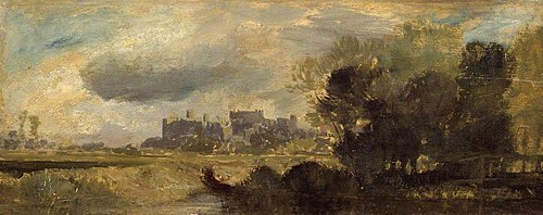 Windsor Castle from the Meadows, 1805, J. M. W. Turner