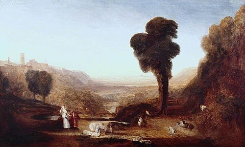 Landscape: Christ and the Woman of Samaria, 1825, J. M. W. Turner