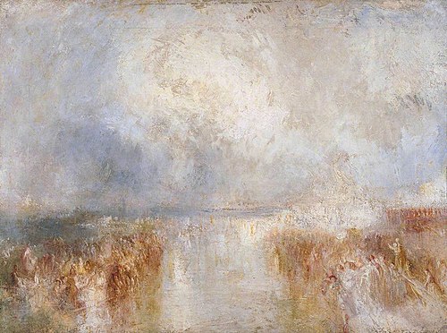 The Disembarkation of Louis-Philippe at the Royal Clarence Yard, Gosport, 8 October 1844, 1844, J. M. W. Turner