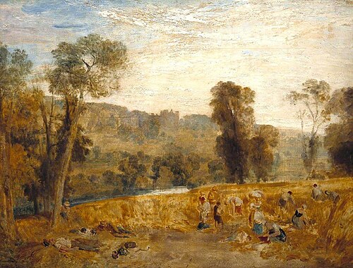 Cassiobury Park: Reaping, 1807, J. M. W. Turner