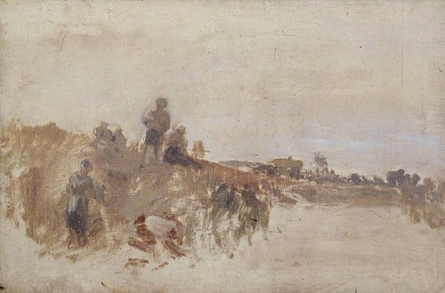 Sketch for ‘Harvest Dinner, Kingston Bank’, 1806, J. M. W. Turner
