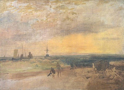 Coast Scene with Fishermen and Boats, 1806, J. M. W. Turner