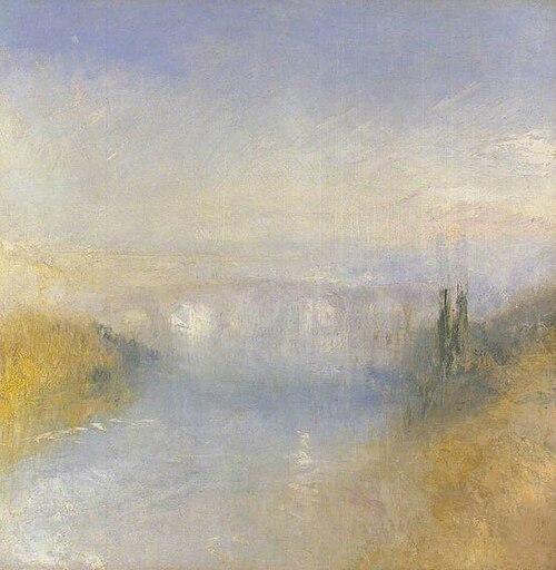 A River Seen from a Hill, 1842, J. M. W. Turner