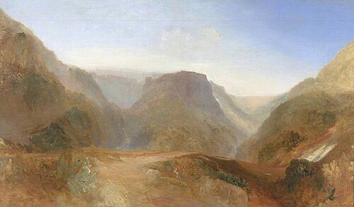 Italian Landscape, probably Civita di Bagnoregio, 1828, J. M. W. Turner