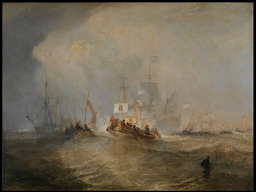 The Prince of Orange, William III, Embarked from Holland, and Landed at Torbay, November 4th, 1688, , 1832, J. M. W. Turner