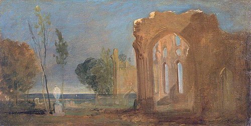 Tynemouth Priory, 1822, J. M. W. Turner