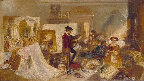 Watteau Study by Fresnoy’s Rules, 1831, J. M. W. Turner