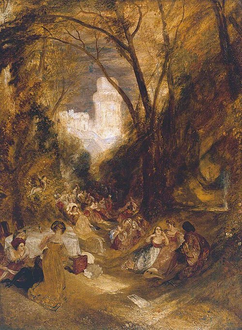 Boccaccio Relating the Tale of the Bird-Cage, 1828, J. M. W. Turner