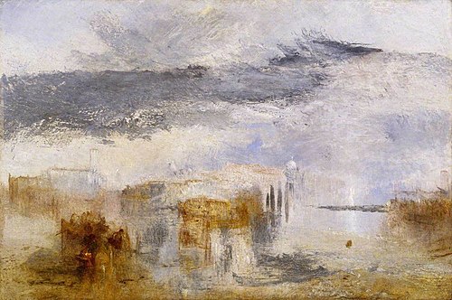 Venice - Sunset, a Fisher, 1845, J. M. W. Turner