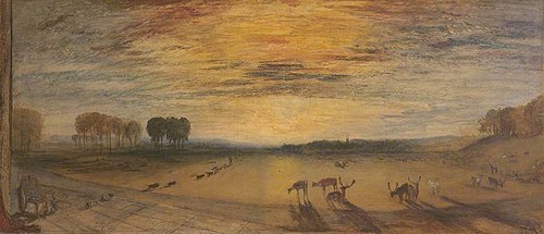 Petworth Park: Tillington Church in the Distance, 1828, J. M. W. Turner
