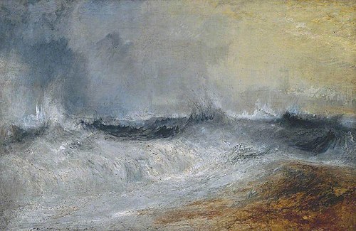 Waves Breaking against the Wind, 1840, J. M. W. Turner