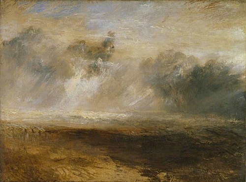 Breakers on a Flat Beach, 1837, J. M. W. Turner