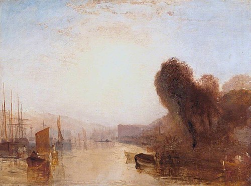 Sketch for ‘East Cowes Castle, the Regatta Starting for Their Moorings’ No. 1, 1827, J. M. W. Turner