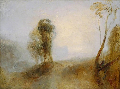 Sunrise, a Castle on a Bay: ‘Solitude’, 1842, J. M. W. Turner