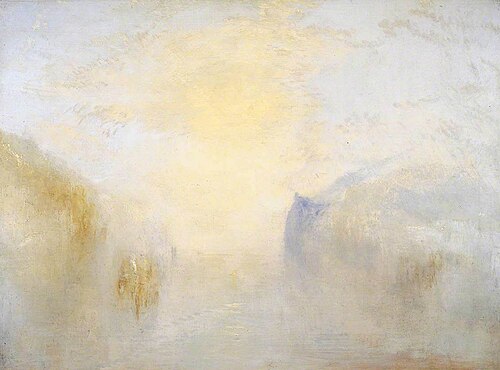 Sunrise, with a Boat between Headlands, 1842, Joseph Mallord William Turner