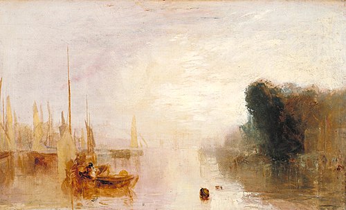 Sketch for ‘East Cowes Castle, the Regatta Starting for Their Moorings’ No. 2, 1827, Joseph Mallord William Turner