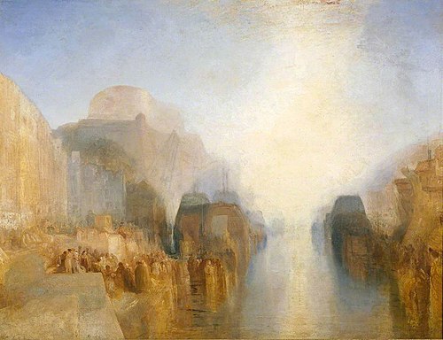 The Harbour of Brest: The Quayside and Château, 1827, Joseph Mallord William Turner